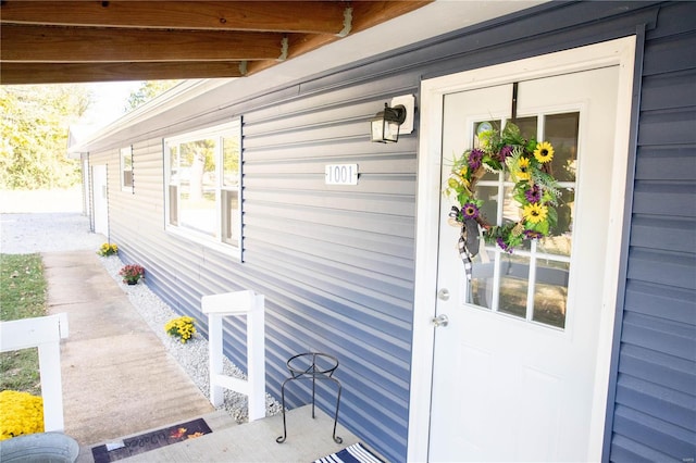 view of property entrance