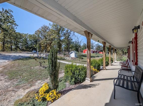 view of patio with covered porch