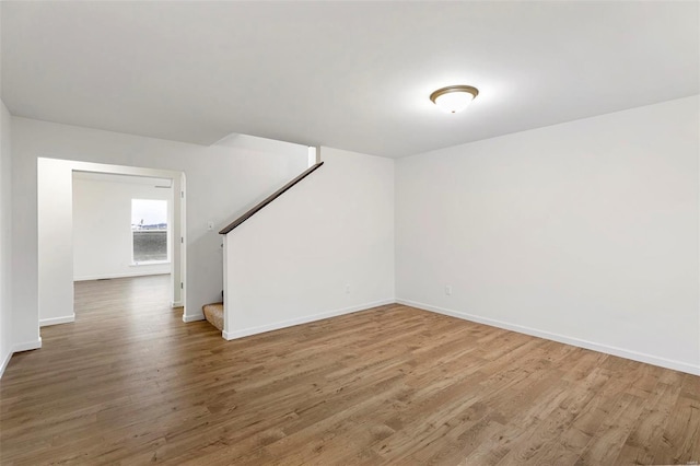 interior space featuring wood-type flooring