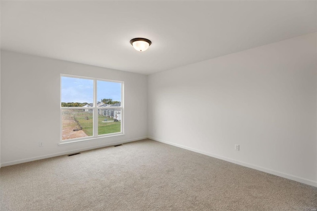 view of carpeted empty room