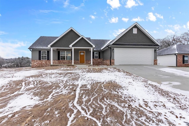 view of front of house featuring a garage