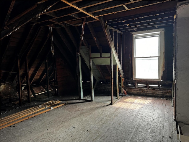 view of attic