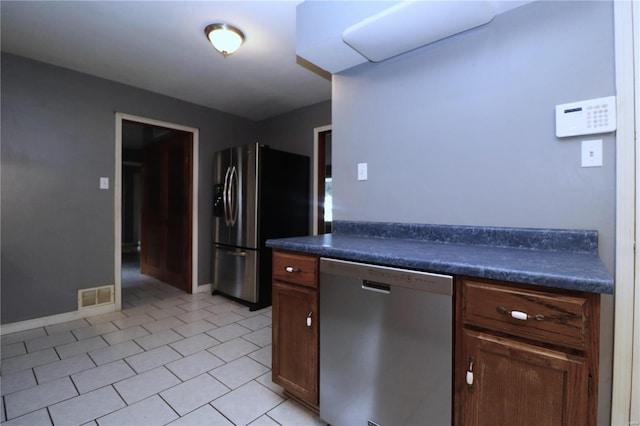 kitchen with appliances with stainless steel finishes