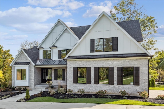 view of modern farmhouse