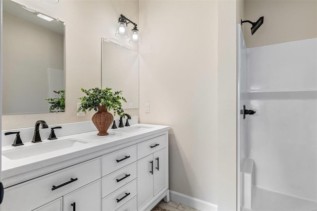 bathroom with vanity