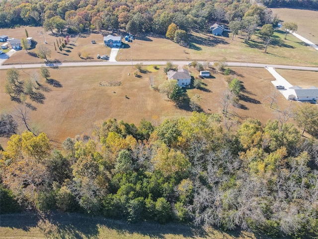 drone / aerial view featuring a rural view