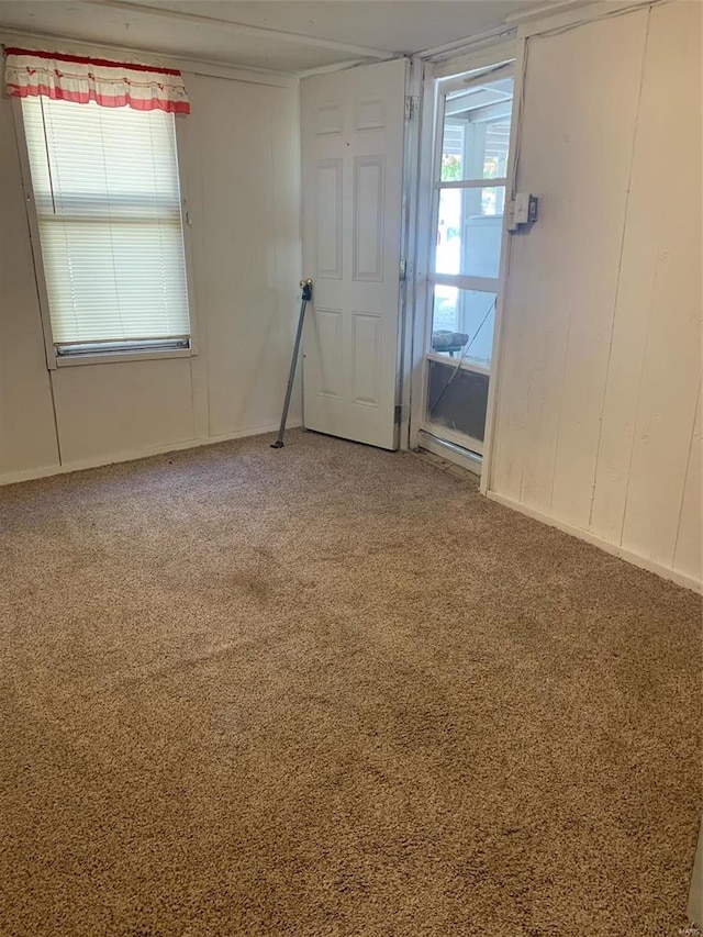 view of carpeted empty room