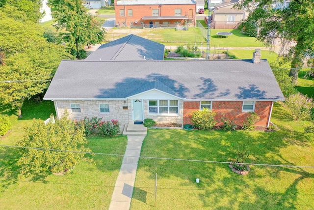 birds eye view of property