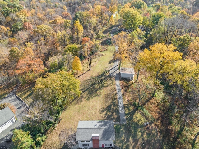 aerial view with a view of trees