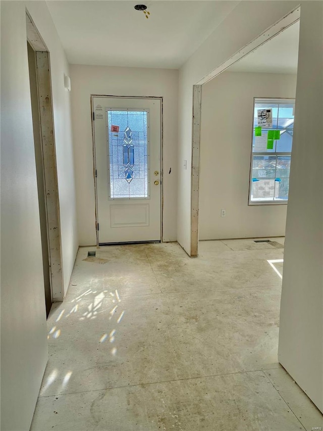 entryway with plenty of natural light