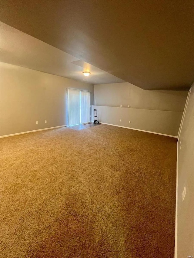 bonus room featuring carpet