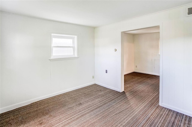 view of carpeted empty room