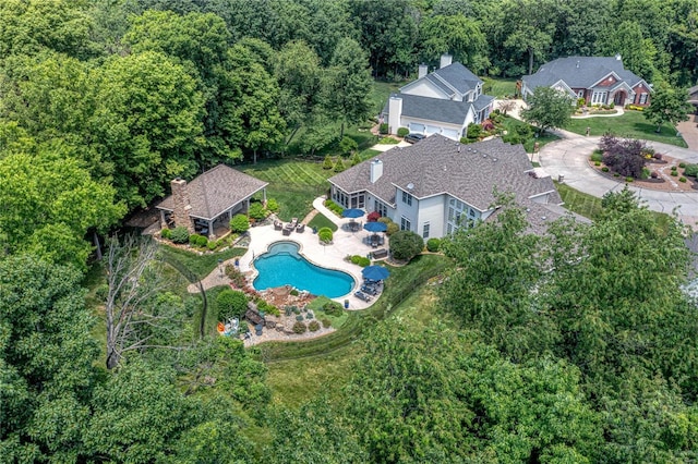 birds eye view of property