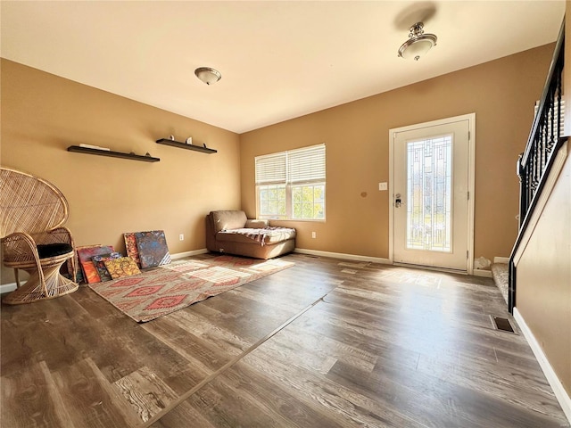 interior space featuring hardwood / wood-style flooring