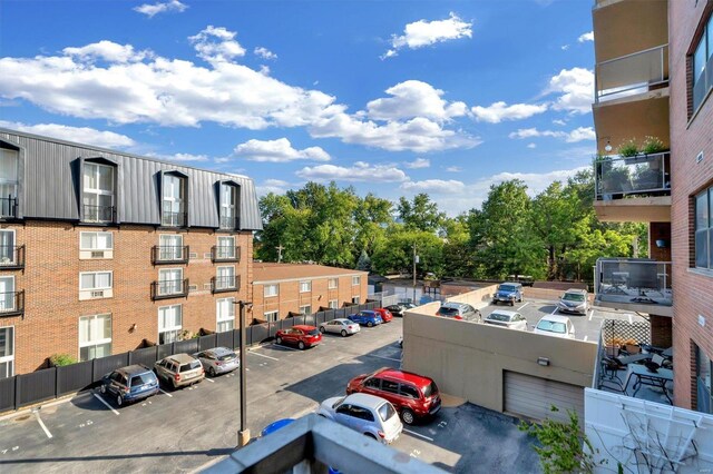view of uncovered parking lot