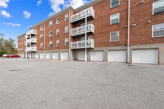 view of property with a garage