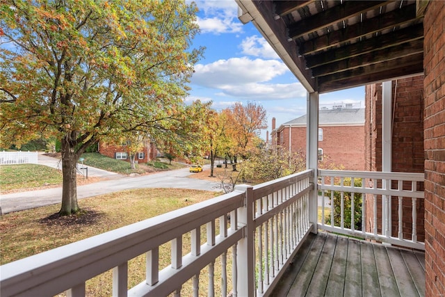 view of balcony