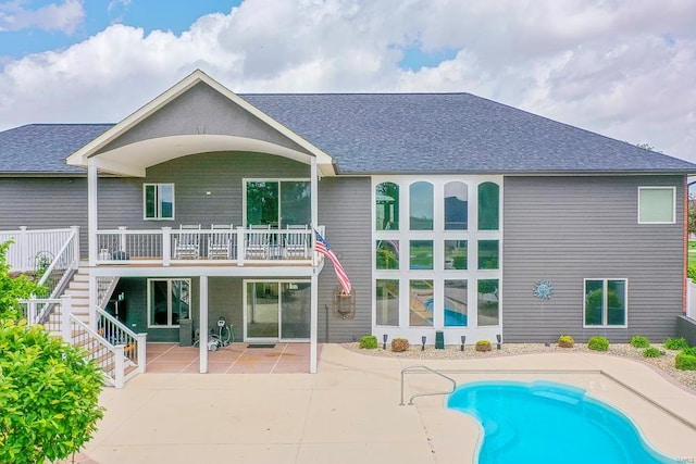 rear view of house with a patio area