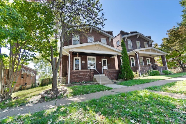 craftsman-style home with a porch