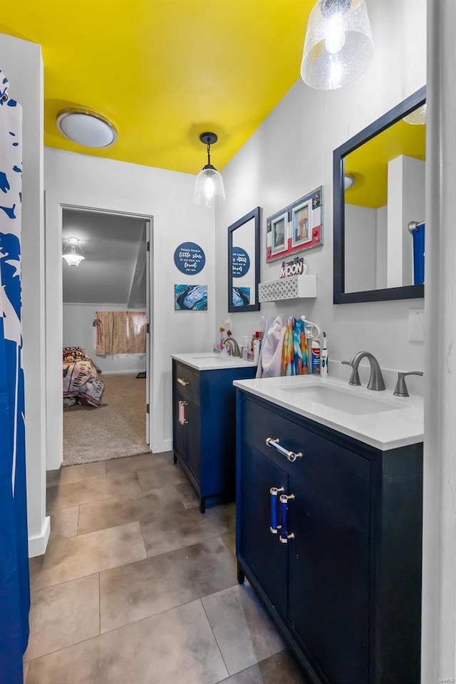 bathroom with vanity