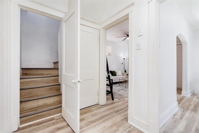 interior space with light wood-type flooring