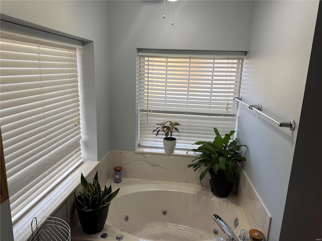 bathroom with a bathing tub