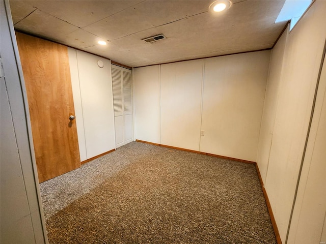 view of carpeted empty room