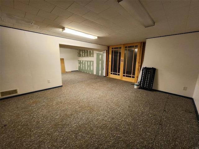 view of basement