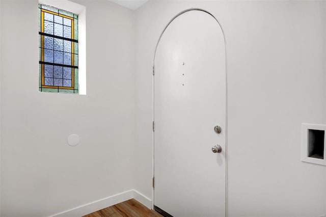 interior space featuring light wood-type flooring