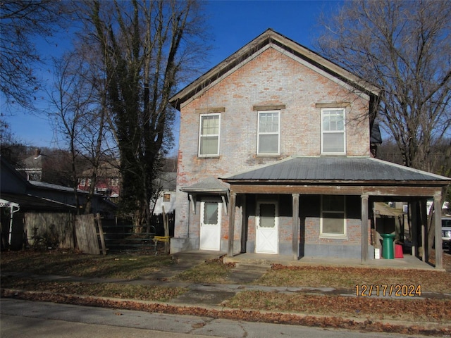 view of front facade with covered porch