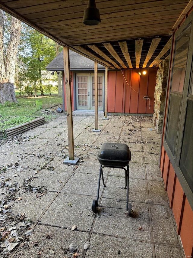 view of patio / terrace with area for grilling