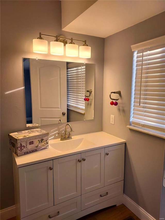 bathroom with vanity