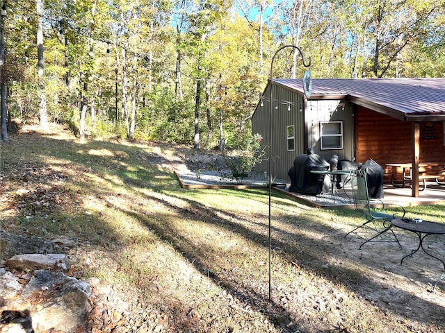 view of yard with a patio