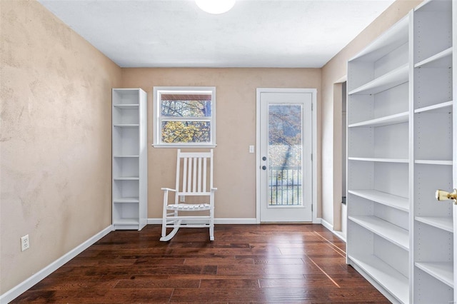 entryway featuring dark hardwood / wood-style floors