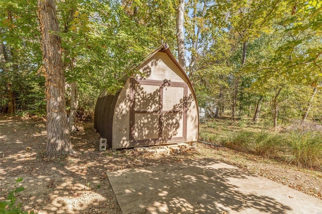 view of outdoor structure