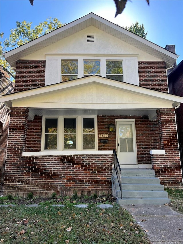 view of front of house with a porch