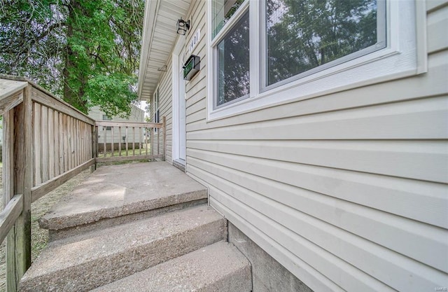 view of staircase