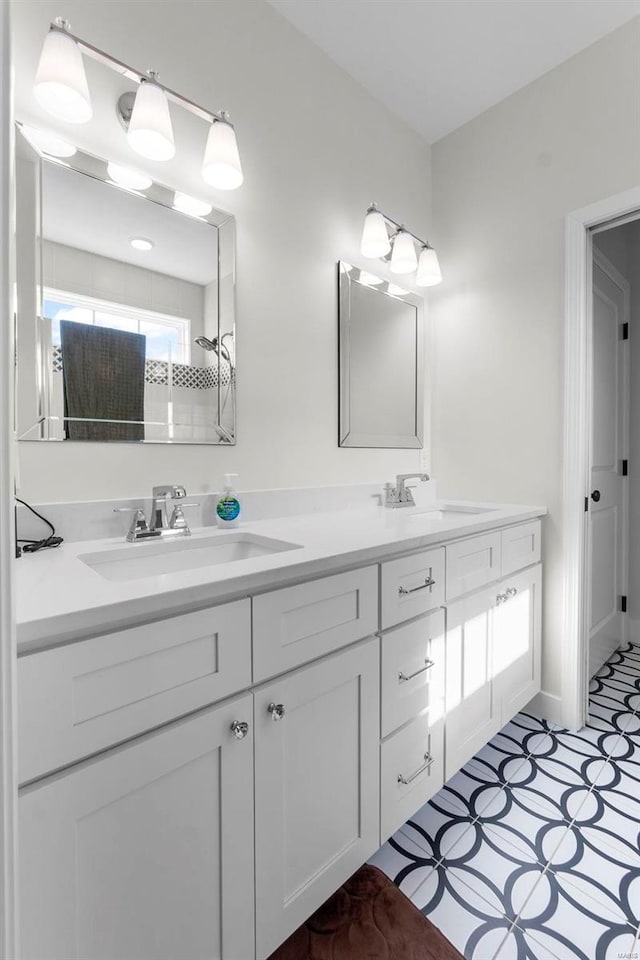 bathroom featuring vanity