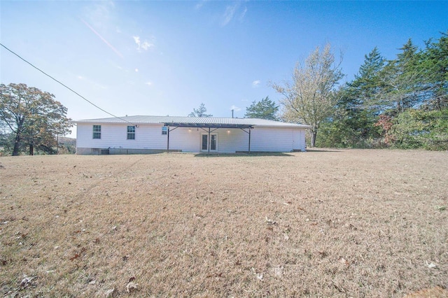 view of back of property