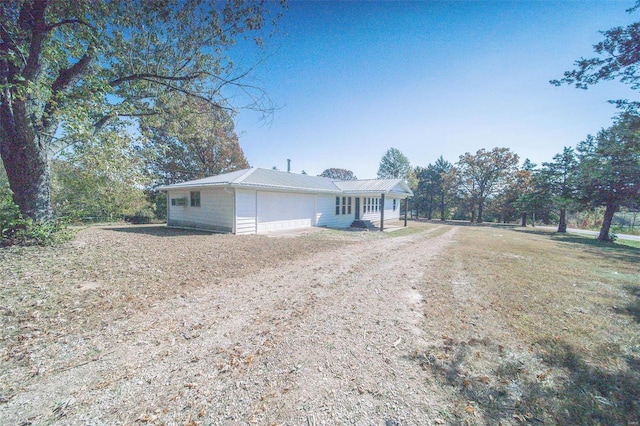 view of front of property