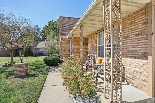 view of patio with covered porch