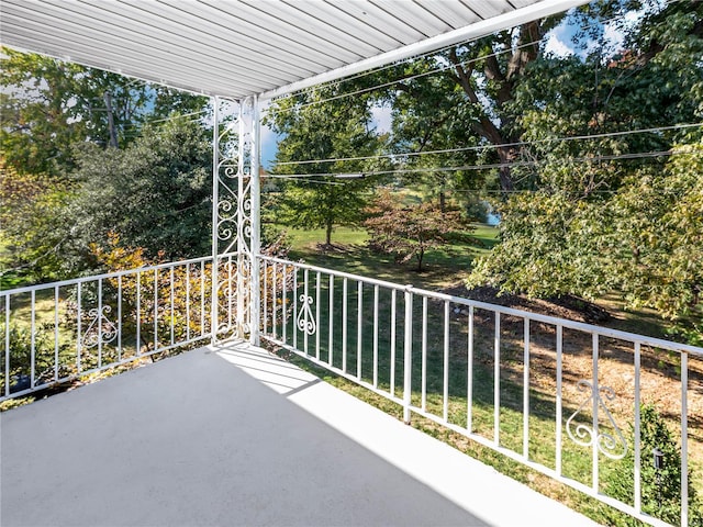 view of balcony