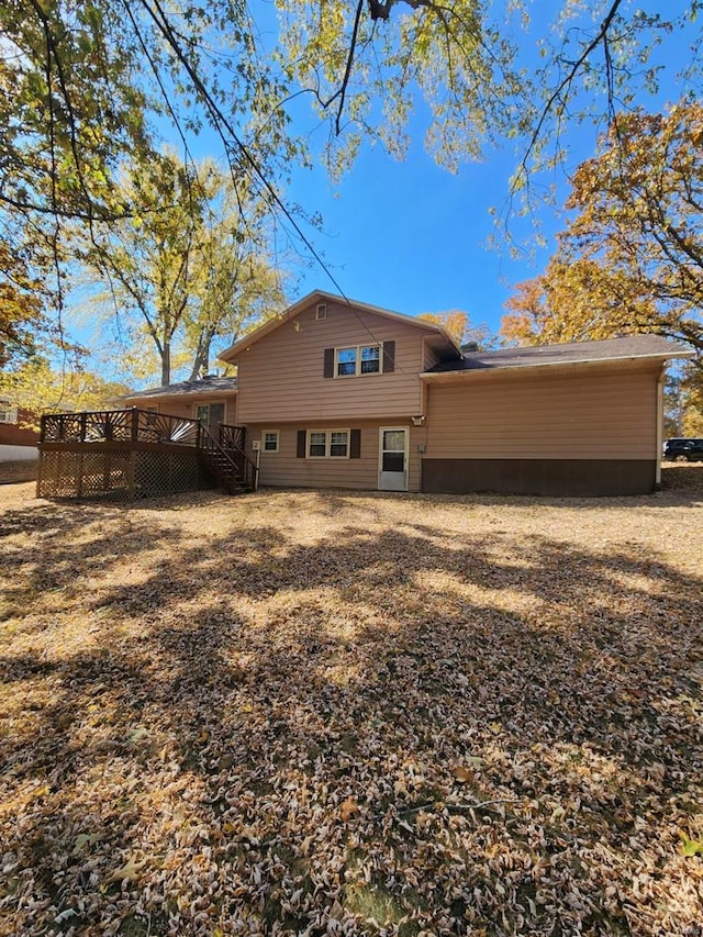 view of back of property