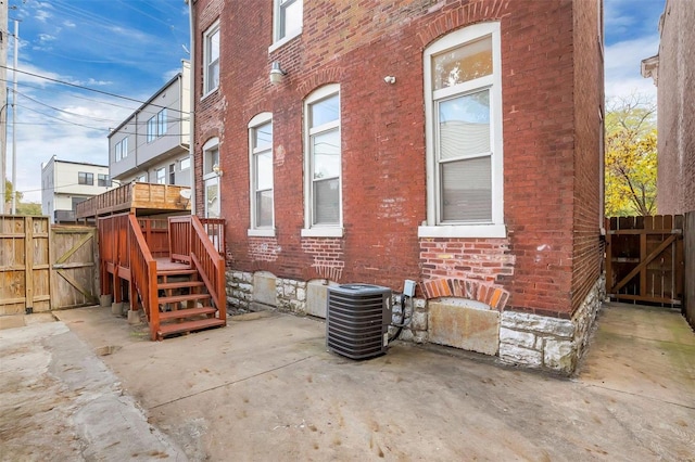 view of patio / terrace featuring cooling unit