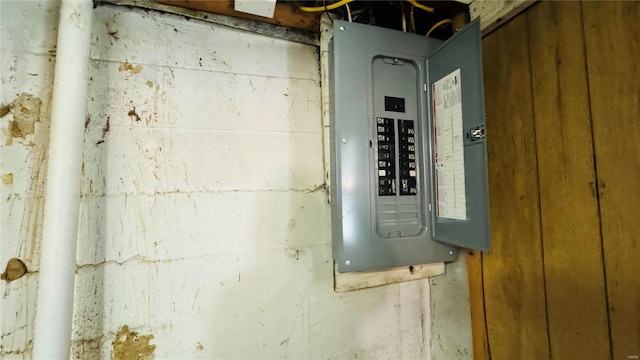 utility room with electric panel