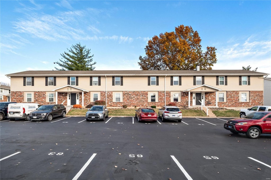 view of parking / parking lot