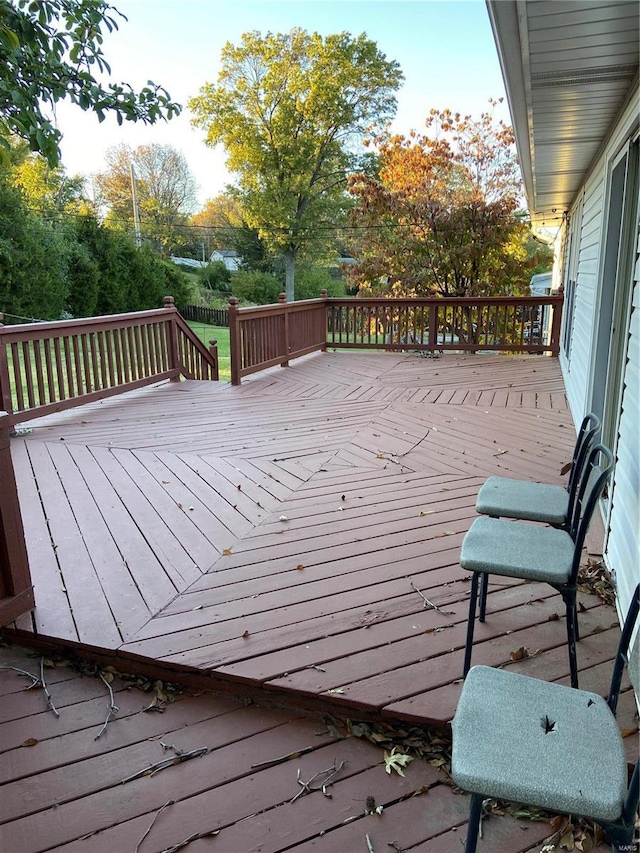 view of deck