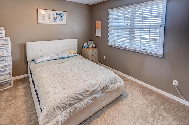 bedroom with carpet