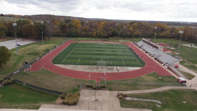 birds eye view of property