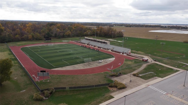 birds eye view of property